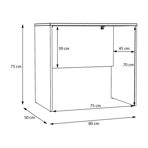 Biurko 80x50 cm Dąb Sonoma